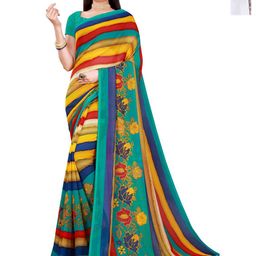 Moda Rapido Floral Pure Georgette Saree-picture-11