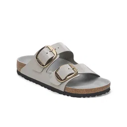 Birkenstock Women Leather Buckle Two Strap Flats-image-51