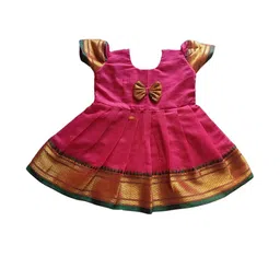 Mom and Me Pink Cotton Dresses-image-51
