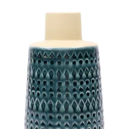 TAYHAA Green & White Printed Ceramic Vases image 4
