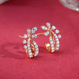 GIVA Women Rose Gold Earrings Diamond-image-54