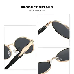 IFLASH Unisex Oval Sunglasses with UV Protected Lens image 2