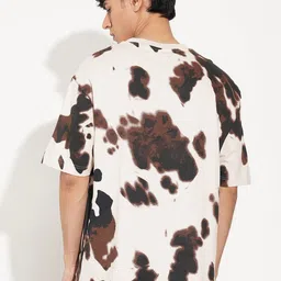 People Men Abstract Printed Boxy T-shirt image 5