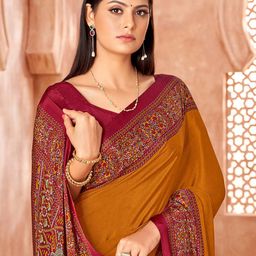 Mitera Ethnic Motifs Poly Crepe Sungudi Saree-picture-43