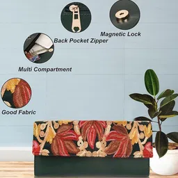 VELUCIA Women Floral Embroidered Clutches image 5