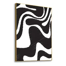 nestroots Black & White A Storm Within the Silence Canvas Wall Art image 4