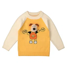 Bold N Elegant Kids Animal Self Design Pullover Sweater-image-35