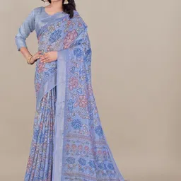 PAYAL CREATION Floral ArtSilk Handloom Bandhani Saree-picture-12