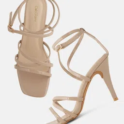 Get Glamr Strappy Stiletto Sandals With Buckle-picture-37