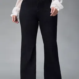 Miss Chase A+ Women Wide Leg High-Rise Heavy Fade Stretchable Jeans-image-44