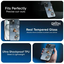 QRIOH Floral Printed iPhone 16 Back Case Mobile Accessories image 2