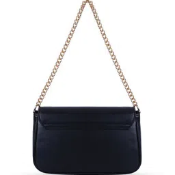 HAMSTER LONDON Embellished PU Structured Sling Bag with Quilted image 4