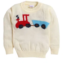 Little Angels Boys Printed Woollen Pullover-picture-15