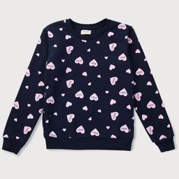 Gini and Jony Girls Conversational Printed Round Neck Cotton Pullover Sweatshirt-picture-3