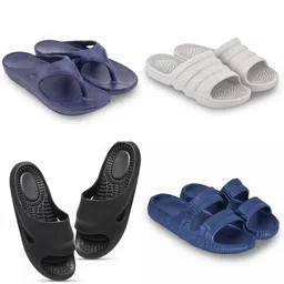 Feel alive Men Pack Of 4 Ultra-Comfortable Lightweight EVA Flip Flops-picture-15