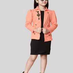 FASSY Girls Colourblocked Sheath Dress-image-36