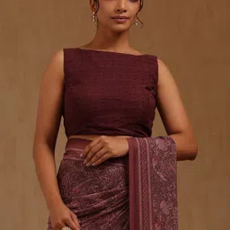 Soch Paisley Pure Georgette Saree image 5