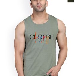 SLOWLORIS Pack of 2 Printed Combed Cotton Vest VSL26 CMB(CHS LGTGREEN)(OVRTNK OLIVE)-image-77