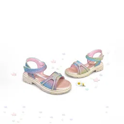 RJ FOOTWEAR Girls Embellished Wedge Sandal Heels image 3