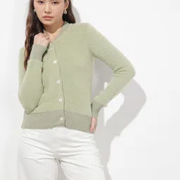 The Roadster Life Co. Fuzzy Detail Cardigan Sweater image 4