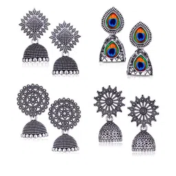 Sangria Silver-Plated Alloy Earrings-picture-37