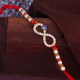 Vighnaharta Infinity Symbol Thread Rakhi image 1
