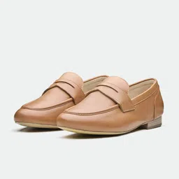 Oroh Men Lightweight Leather Round Toe Loafers-picture-35