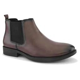 The Roadster Lifestyle Co. Men Round Toe Slip On Blocked Heeled Chelsea Boots image 3