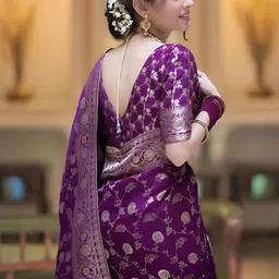 KALINI Woven Design Zari Art Silk Banarasi Saree image 3