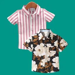 DUTT CREATION Boys Classic Floral Printed Formal Shirt-picture-16