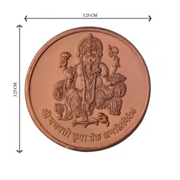 Pray Everyday 7-Pcs Copper-Toned Ganesh Ji Coin-picture-5