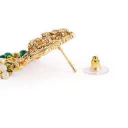 Peora Gold-Plated Stones & Beads-Studded Jewellery Set image 4