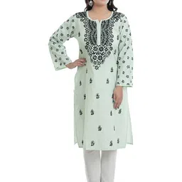THREAD FIESTA Women A-Line Kurta-image-43
