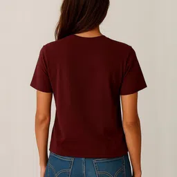 Anikmart Typography Printed Pure Cotton T-shirt image 3