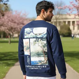 Mast & Harbour Men Graphic Printed Sweatshirt image 4