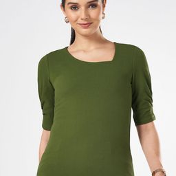 Annabelle by Pantaloons Women Solid V-Neck Top-picture-23
