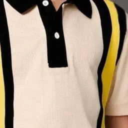 Cherry Crumble Boys Striped Polo Collar T-shirt image 3