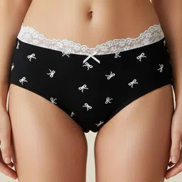 3mads Pack of 3 Printed Mid-Rise Hipster Briefs image 3