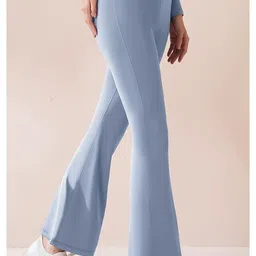 LULU & SKY Women High Rise Ankle Length Flared Fit Tights image 4