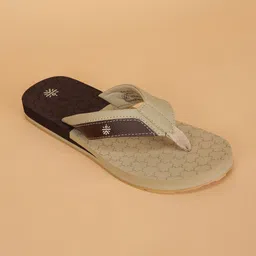 CULT Men Beige Thong Hexa Flip-Flops image 4