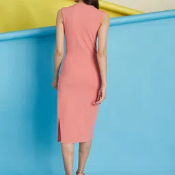 Selvia Edge Boat Neck Bodycon Dress image 2