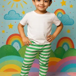 Cortica Kids Pack of 4 Blended Striped Pattern Night Pants image 3
