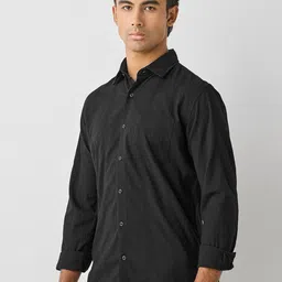 Red Flame Spread Collar Pure Cotton Casual Shirt image 4