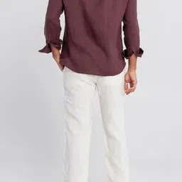 STAN EDITION Men Solid Tailored Relaxed Fit Mid-Rise Trousers image 2