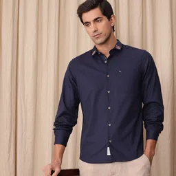 Mr Bowerbird Men Floral Embroidered Standard Tailored Fit Pure Cotton Casual Shirt-image-12
