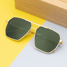 Ted Smith Unisex Square Sunglasses with Polarised Lens-picture-26