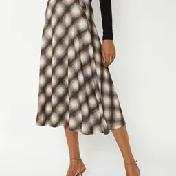 max A-Line Checked Midi Skirts-picture-38