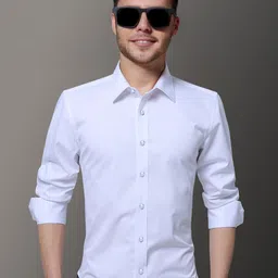 StyleCast Men Solid Spread Collar Formal Shirt-picture-11