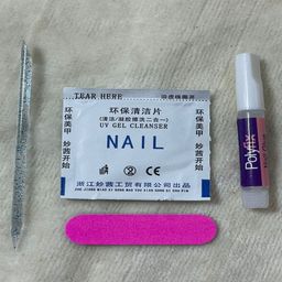 AMOK STORE Set Of 24 Artificial Nails With Glue, Wooden Stick & Nail Filer-picture-28