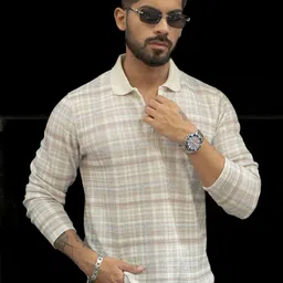 Powerlook Men Checked Polo Collar T-shirt-picture-13